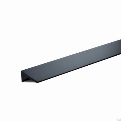 Caorle 384 Aluminium Mattschwarz Länglicher Möbelgriff