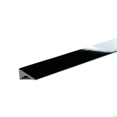 Caorle 640 länglicher Möbelgriff, Aluminium, Silber, Chrom, poliert