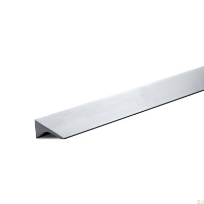 Caorle 640 Aluminium gebürstetes Silber Länglicher Möbelgriff