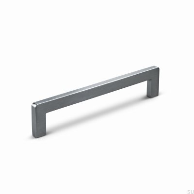 Benidorm 128 Aluminium gebürstetes Silber Länglicher Möbelgriff