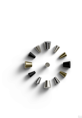 Möbelknopf Padua 20 aus Metall, gebürstetes Gold