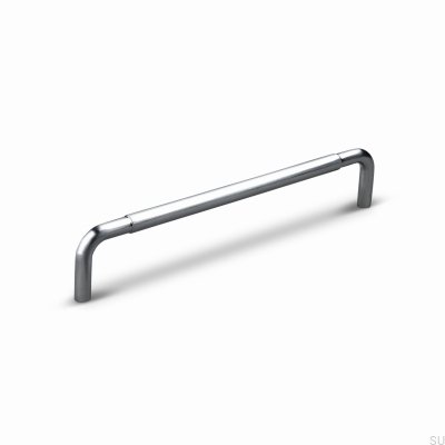 Siena 160 länglicher Möbelgriff, gebürstetes Silberaluminium
