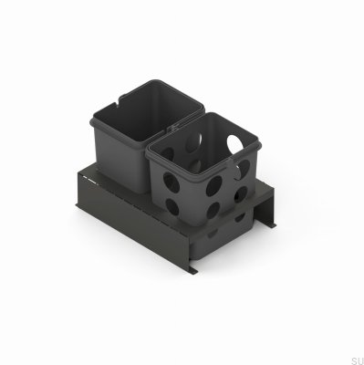 Abfallsortierbehältersystem Merida 40x45 Dunkelgrau