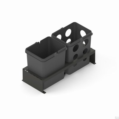 Merida Abfalltrennbehältersystem 60x35 Dunkelgrau