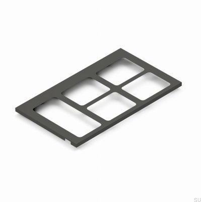 Aufsatzrahmen für Sortiersystem Toledo 80x45 Dunkelgrau