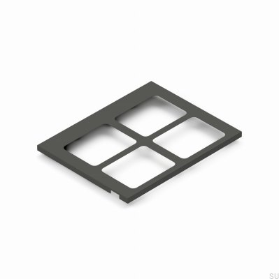 Aufsatzrahmen für Sortiersystem Toledo 60x45 Dunkelgrau
