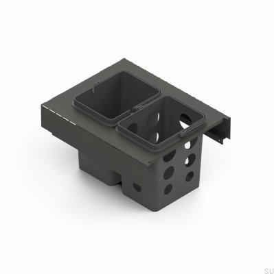Toledo Abfalltrennbehältersystem 40x45 Dunkelgrau
