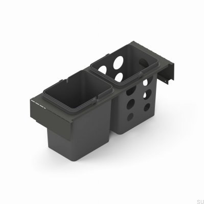 Toledo Abfalltrennbehältersystem 60x35 Dunkelgrau