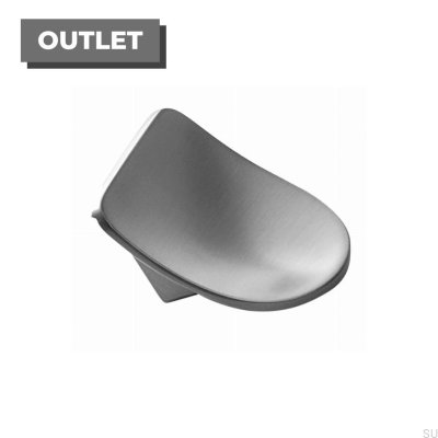 Möbelknopf Slope 16 Metall Silber