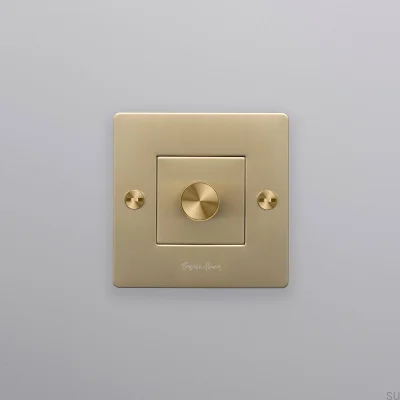 LED-Kreuz-Dimmer 1G 250W Messing Europäischer Standard mit Logo