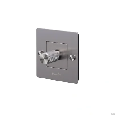 LED-Kreuz-Dimmer 1G 250W Stahl Silber Europäischer Standard mit Logo