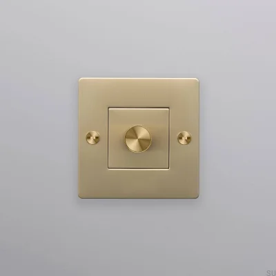 LED-Kreuz-Dimmer 1G 250W Messing Europäischer Standard Ohne Logo