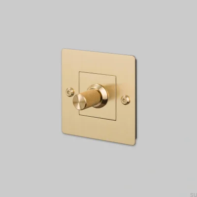 Dimmer mit Schalter ohne Logo, LED-Linear 1G 250W, Messing, Europäischer Standard