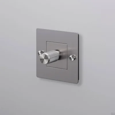 LED-Kreuzleuchte 1G 250W Stahl Silber Europäischer Standard-Dimmer ohne Logo