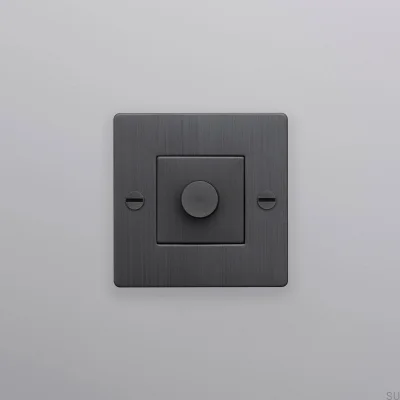 LED-Kreuz-Dimmer 1G 250W ohne Logo, Messing, Bronze, Europäischer Standard