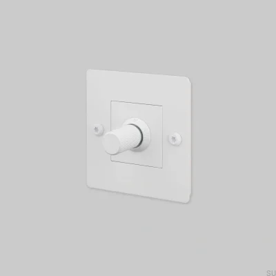 Dimmer mit Schalter (ohne Logo), LED-Linear, 1G, 250 W, Stahl, Weiß, Europäischer Standard