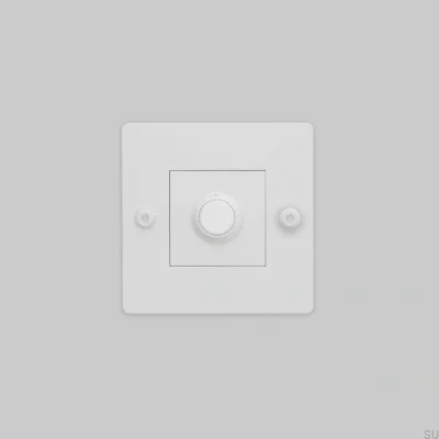 Dimmer mit Schalter (ohne Logo), LED-Linear, 1G, 250 W, Stahl, Weiß, Europäischer Standard