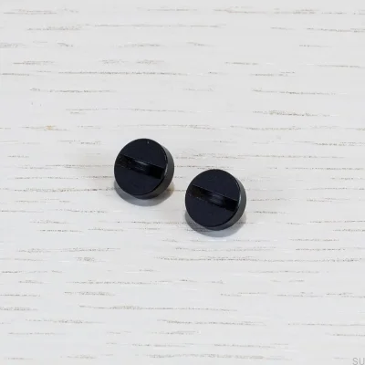 Dekorative Münzkappe, schwarze Schraubabdeckung