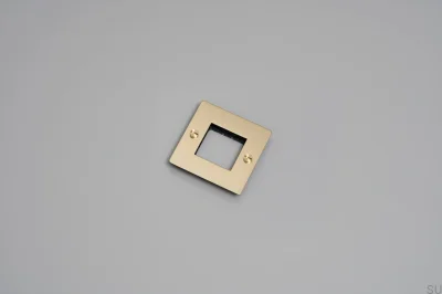 Rahmen ohne Füllung, ohne Logo, Platte 1G Messing, Europäischer Standard