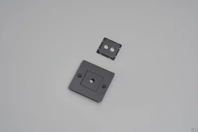 Rahmen mit Füllung ohne Logo, Platte 1G, Stahl, Messing, Bronze, Europäischer Standard