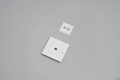 Rahmen mit Füllung ohne Logo, Platte 1G Stahl Weiß Europäischer Standard