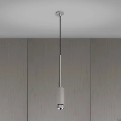 Auspuffkreuz Stahlgrau mit silbernem Pendelscheinwerfer