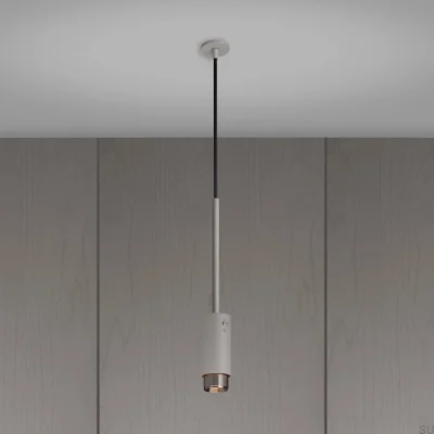 Auspuffanlage Linear Stahlgrau mit silbernem Pendelstrahler