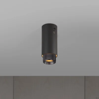 Deckenstrahler mit Abluftsystem, Graphitstahl mit gebranntem Bronze