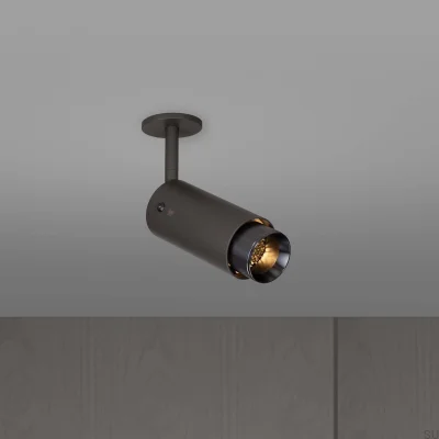 Linearer, verstellbarer Auspuffscheinwerfer, Graphitstahl mit Gunmetal-Beschichtung