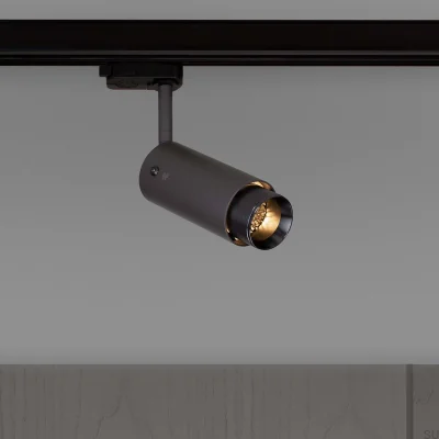 Auspuff-Linear-Stahl-Graphit-Gunmetal-Schienenleuchte