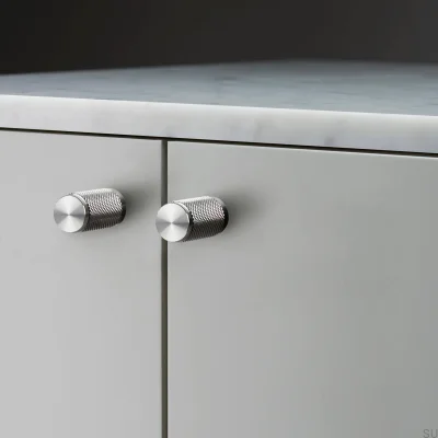 Cross 20 Stahl Silber Möbelknopf (2er-Set)