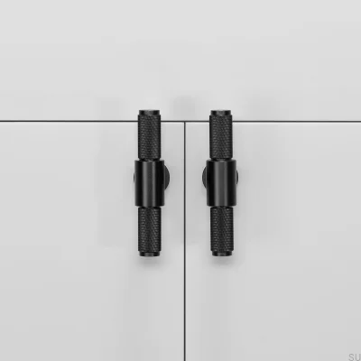 T-Bar Cross 95 Stahl Schwarzer Möbelgriff