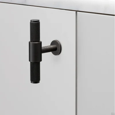 T-Bar Kreuzgriff aus Messing, Bronze, Möbelgriff