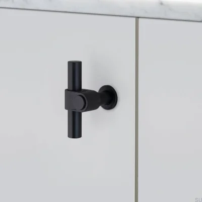 T-Bar-Möbelgriff aus Gussstahl 85, schwarz, für Schweißer geeignet