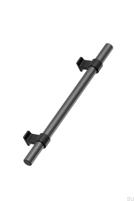Bond 2x544 Aluminium Matt Schwarz Gun Metal Länglicher Möbelgriff