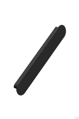 Miro 160 länglicher Möbelgriff, Metall, matt schwarz