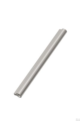 Lucente 224 länglicher Möbelgriff, Aluminium, matt silber