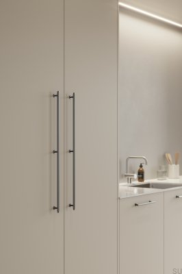 Villa Long 640 Länglicher Möbelgriff aus Gunmetal