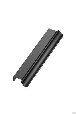 Volet 160 Aluminium Edge Möbelgriff, matt schwarz gebürstet