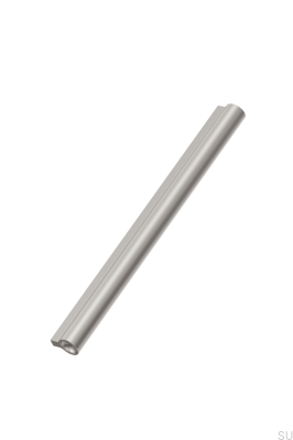 Lucente 1088 länglicher Möbelgriff, Aluminium, matt silber
