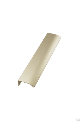 Edge Straight 160 Aluminium Brushed Gold Möbelgriff