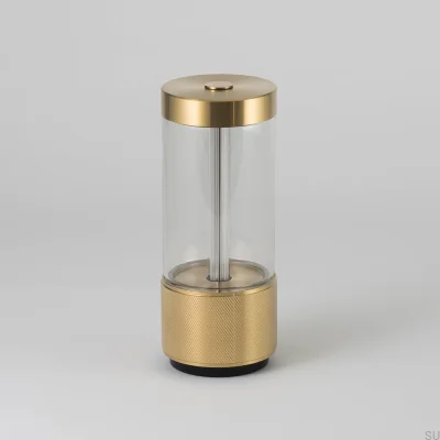 Tragbare Lampe aus Messing zum Mitnehmen