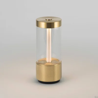 Tragbare Lampe aus Messing zum Mitnehmen