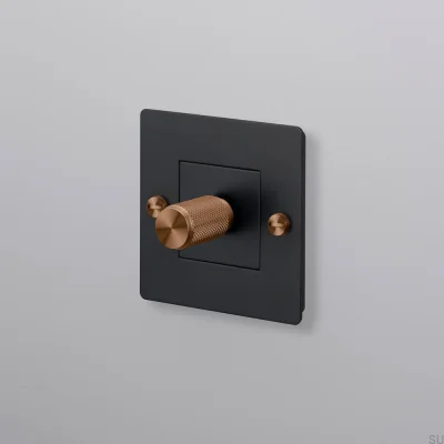 LED-Kreuzleuchte 1G 250W Stahl Schwarz Dimmer mit warmem Sonnenuntergangslicht Europäischer Standard