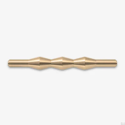 Vilde 160 länglicher Möbelgriff, gebürstetes Messing, unlackiert