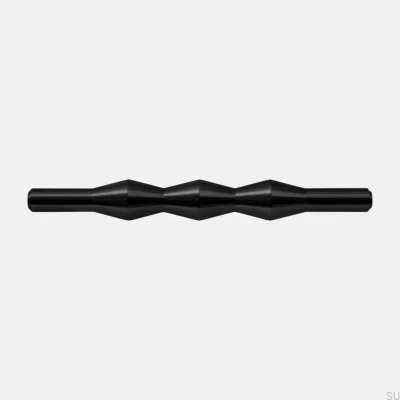 Vilde 160 länglicher Möbelgriff, gebürstetes schwarzes Aluminium