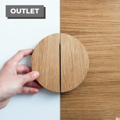 Möbelgriff Basic 130 Holz Eiche Öl Soft Farblos Seidenmatt