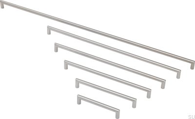 Möbelgriff länglich Standard 12 128 Edelstahl