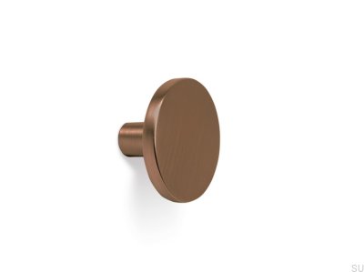 Como 26 Metall-Möbelknopf, gebürstetes Braun