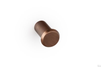 Phase 23 Aluminium-Möbelknopf, gebürstetes Braun